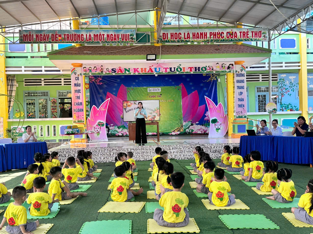 Trường Mầm non An Thạnh tổ chức thành công cuộc thi “Rung Chuông Vàng 2026”